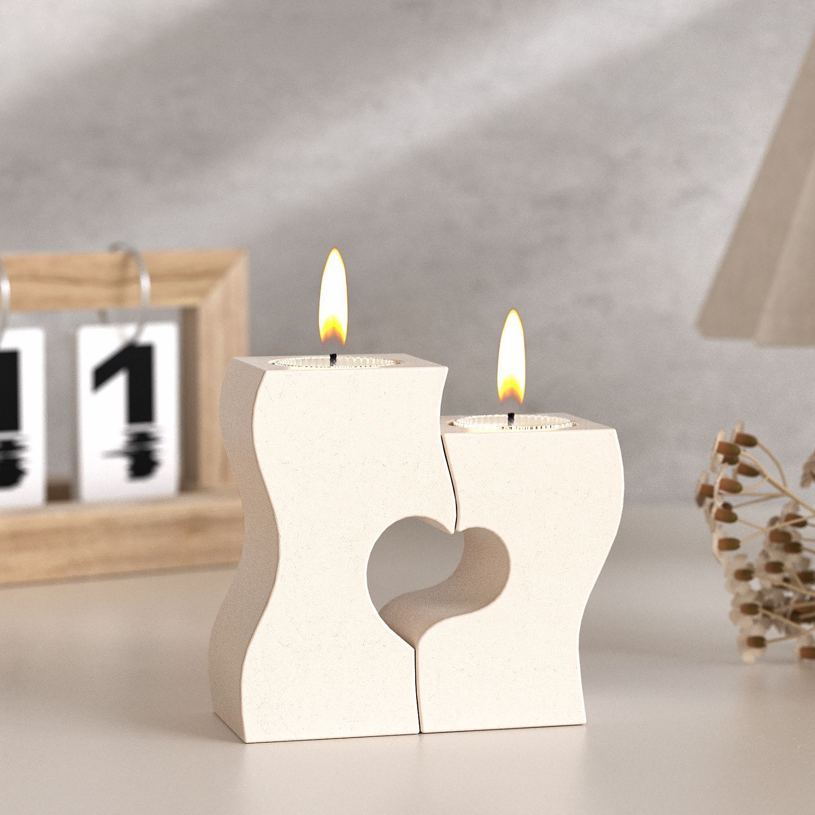 Candle Molds - S сердце подсвечник силиконовые формы DIY