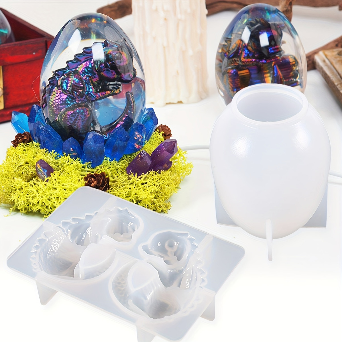 Candle Making Kit - Силиконовые формы для яиц дракона, набор