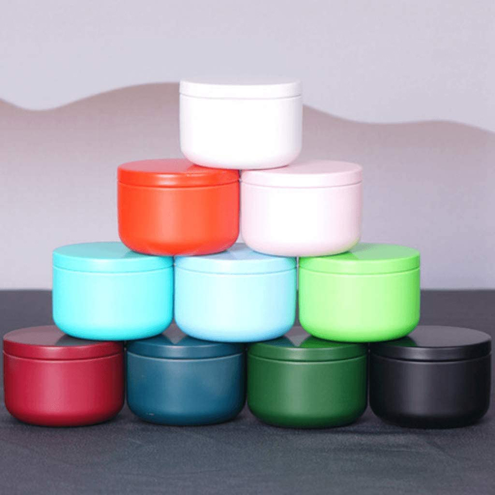 Candle Containers - Чайная банка с герметичными крышками, жестяные