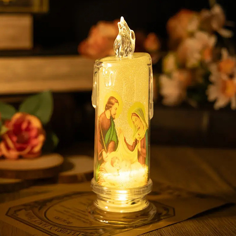 Светодиодная лампа-свеча Иисус – обзор и цена Silk Candle