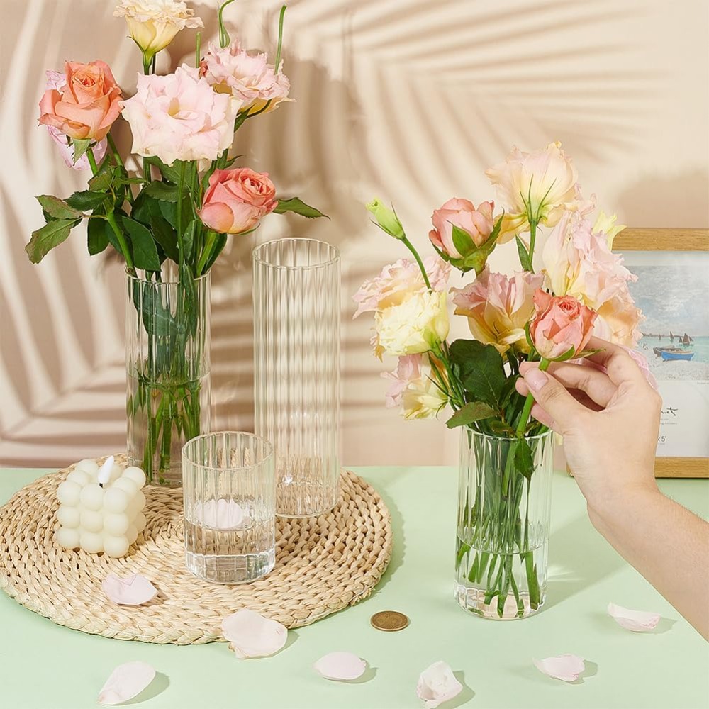 4-размерные стеклянные цилиндр – обзор и цена Candle Containers