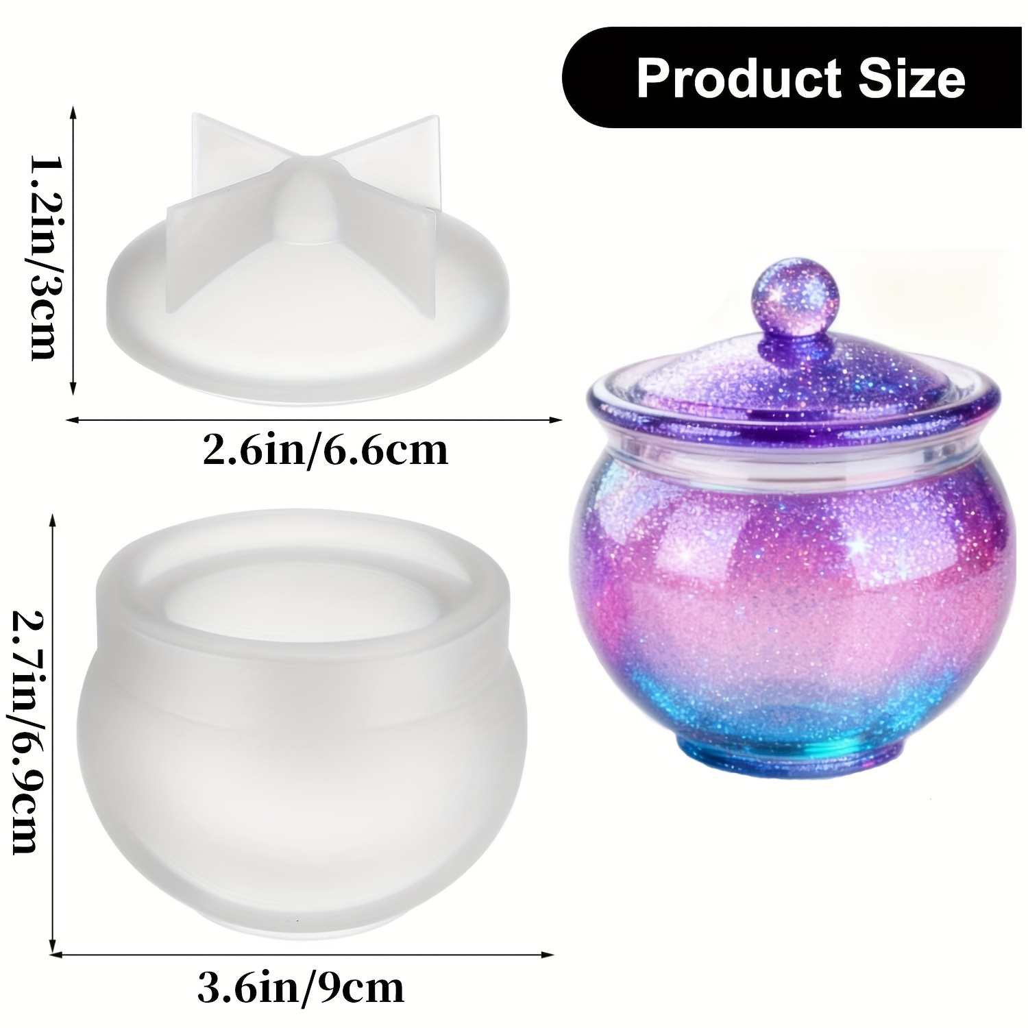 1 комплект круглых форм для ба – обзор и цена Candle Containers